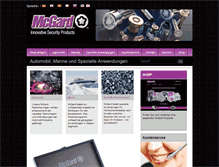 Tablet Screenshot of mcgard.de